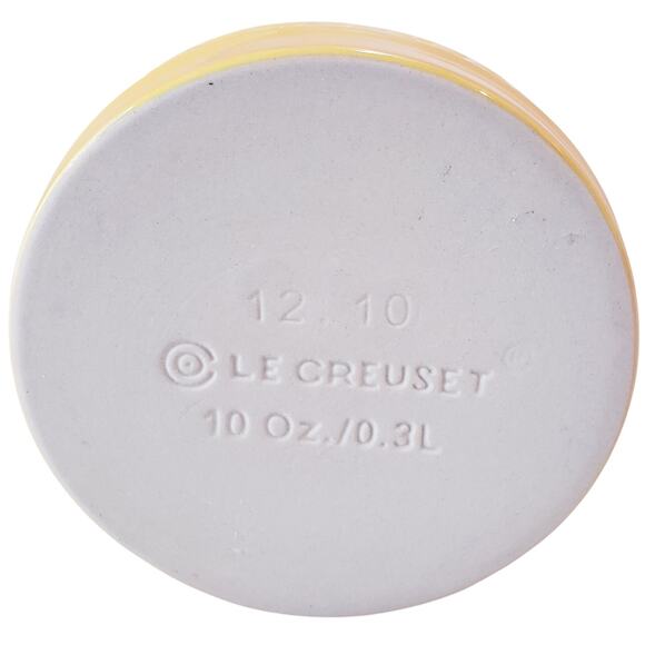 LE CREUSET Stoneware Salt Crock Ombre Yellow 10 oz./ 0.3L in VGUC - Picture 7 of 11